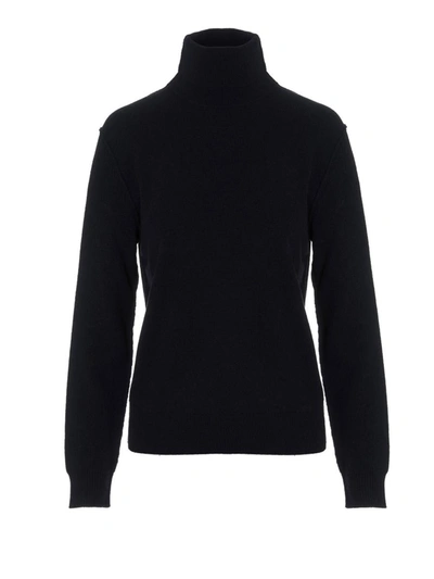 Maison Margiela Blue Wool Turtleneck Sweater