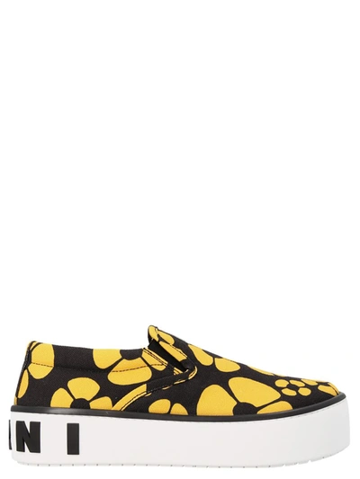 Marni X Carhartt Paw Sneakers In Yellow
