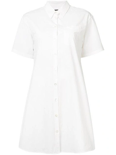 Boutique Moschino Shirt Dress In White