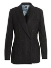 Maurizio Miri Dark Grey Grace Blazer In Gray