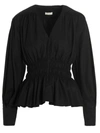 Nynne Meryl Top Cotton/mohair In Black