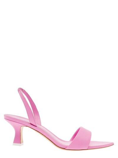 3JUIN 'ORCHID' PINK POINTED SANDALS IN LEATHER WOMAN