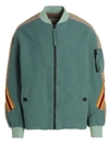 Incotex Red X Facetasm Contrasting-band Bomber Jacket In Light Blue