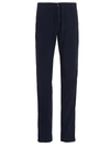 Incotex Slacks Slim Fit Pants W/coulisse And Elastic Waist In Blue