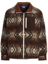 Junya Watanabe Abstract-print Wool Jacket In Multicolor