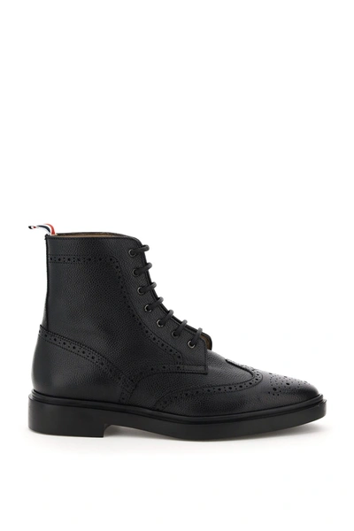 THOM BROWNE THOM BROWNE WINGTIP BROGUE ANKLE BOOTS