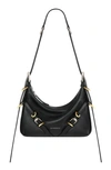 Givenchy Mini Voyou Leather Hobo In Black