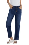 HINT OF BLU EFFORTLESS EXPOSED BUTTON FLY BOYFRIEND JEANS