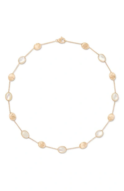 Marco Bicego 18k Yellow Gold Siviglia Mother Of Pearl Beaded Station Necklace, 16.5 - 150th Anniversary Exclusive