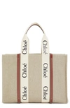 Chloé Woody Bag In Beige