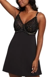 MONTELLE INTIMATES MONTELLE INTIMATES LACEY UNDERWIRE BABYDOLL CHEMISE