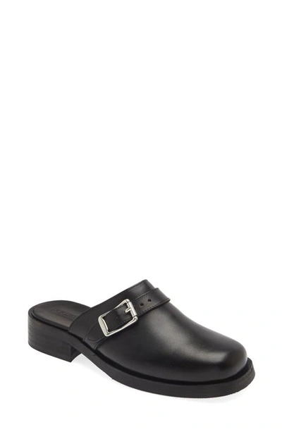 Our Legacy Ssense Exclusive Black Leather Camion Mule Loafers