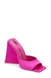 Attico Devon Slide Sandal In Fuchsia