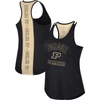 COLOSSEUM COLOSSEUM BLACK PURDUE BOILERMAKERS 10 DAYS RACERBACK SCOOP NECK TANK TOP