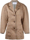 IRENE IRENE FLORAL JACQUARD JACKET - BROWN,19S8400211996893