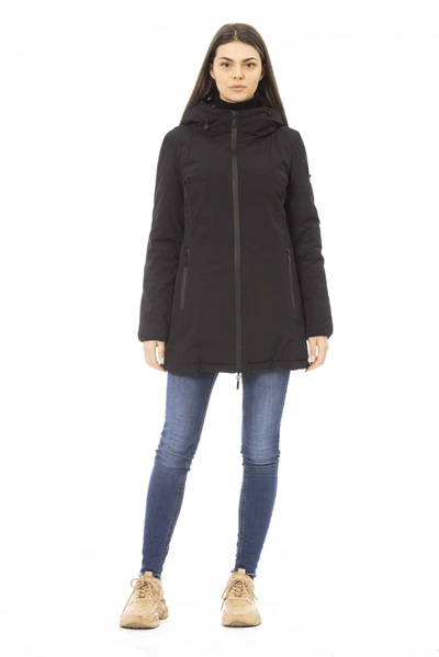 Baldinini Trend Black Polyester Jackets & Coat