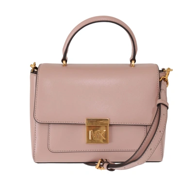 Michael Kors Mindy Leather Shoulder Women's Bag In Pink