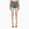 Dolce & Gabbana Denim Shorts With Ripped Details In Multicolor
