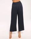 Ramy Brook Joss Cropped Wide Leg Pant In Navy