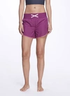 Marchesa Althea High-waisted Shorts In Raspberry