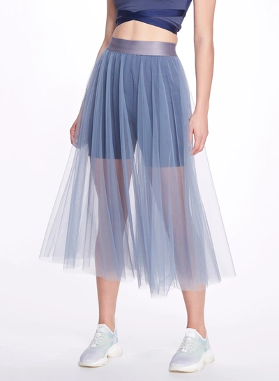 Marchesa Anne Dance Skirt In Zen Blue