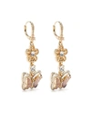 Marchesa Blush Butterfly Drop Earring In Gold
