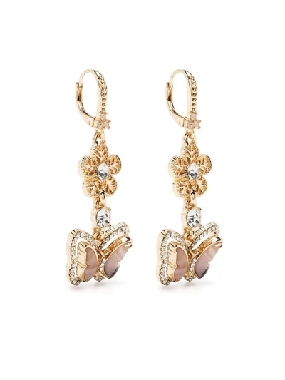 Marchesa Blush Butterfly Drop Earring In Gold