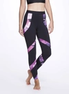 Marchesa High-waisted Abstract-print Leggings In Raspberry Multi