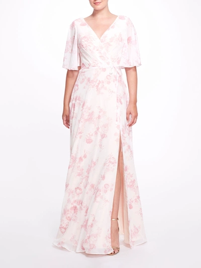 Marchesa Rome Printed In Blush