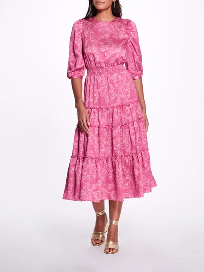 Marchesa Sorrel Dress In Peony Pink
