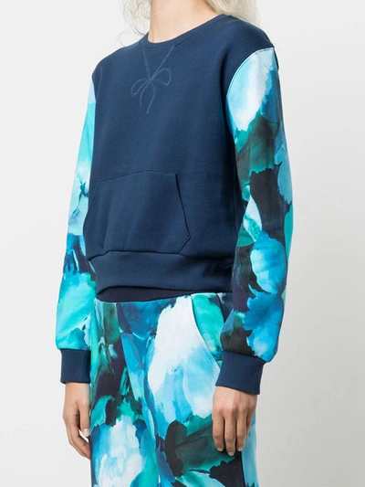 Marchesa Wilma Sweatshirt Printed In Navy Multi