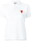 Comme Des Garçons Play Logo Stamp Top In White