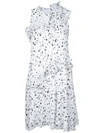 CARVEN DOTS PRINT SLEEVELESS DRESS,3050R3811994163