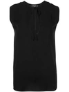 DSQUARED2 keyhole cut-out sleeveless top,S75NC0602S4024911968481