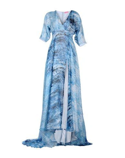 Francesca Piccini Long Dress In Blue