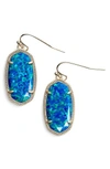 Kendra Scott Dani Kyocera Opal Drop Earrings In Royal Blue Kyocera Opal/ Gold