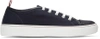 MONCLER Navy Canvas Sneakers,00415/00 015AB
