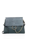 CHLOÉ Medium Faye Leather & Suede Bag