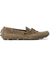 Moncler Classic Boat Shoes In Green