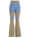Andersson Bell Striped Knitted Flared Trousers In Multicolor
