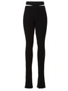 Andreädamo Andreādamo Black Ribbed Trousers In Black