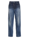 Dsquared2 'boston' Jeans With Faded Wash And Pockets In Blue