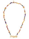 Palm Angels Angel Necklace In Multicolor