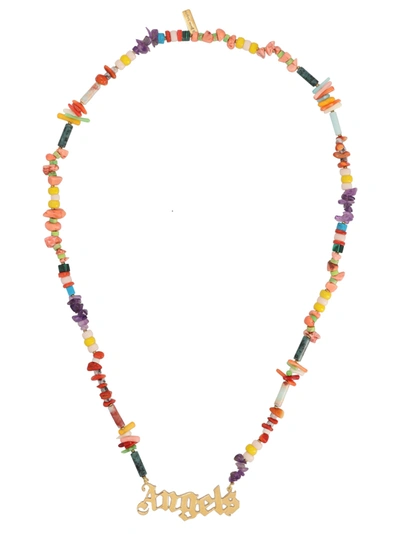 Palm Angels Angel Necklace In Multicolor