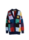 Moncler Genius 1 Moncler Jw Anderson Patchwork Cardigan With Macrame Flowers In Multi