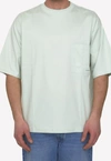 Lanvin Raised-logo Cotton T-shirt In Mint