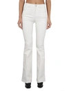 Alexander Mcqueen Flared Trousers - Women's - Cupro/viscose In Ivory