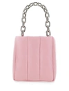 Stand Studio Quilted Leather Satchel Bag In Pink