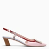 Roger Vivier 45mm Belle Vivier Patent Slingback Pumps In Pink