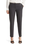 Hugo Boss Tiluna Stretch Wool Slim Fit Trousers In Charcoal